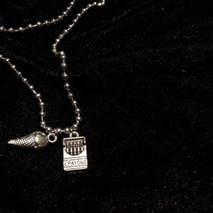 Icecream crayon necklace